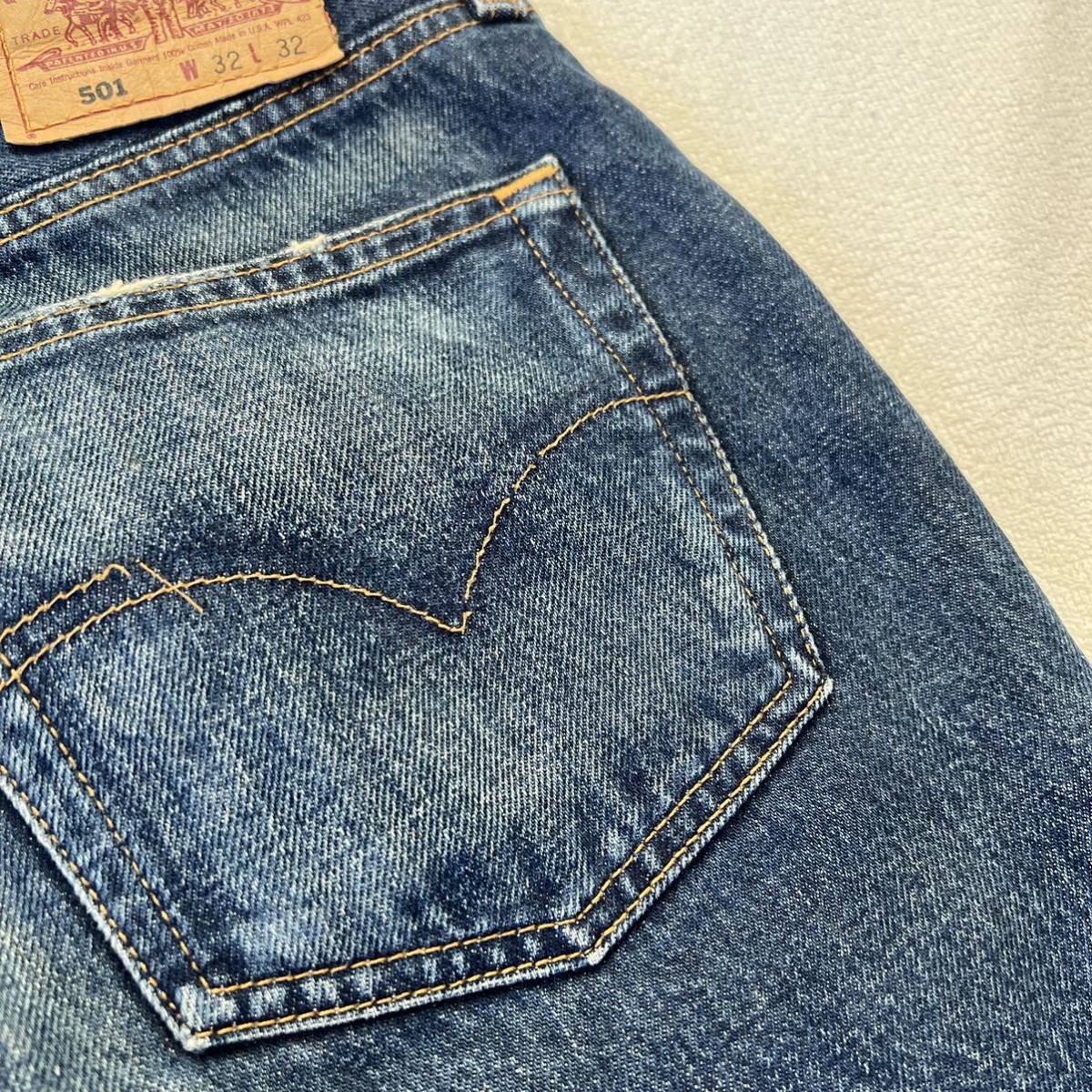 Levi's 501 USA製 W32 リーバイス ダメージ デニム パンツ 90's 90年代