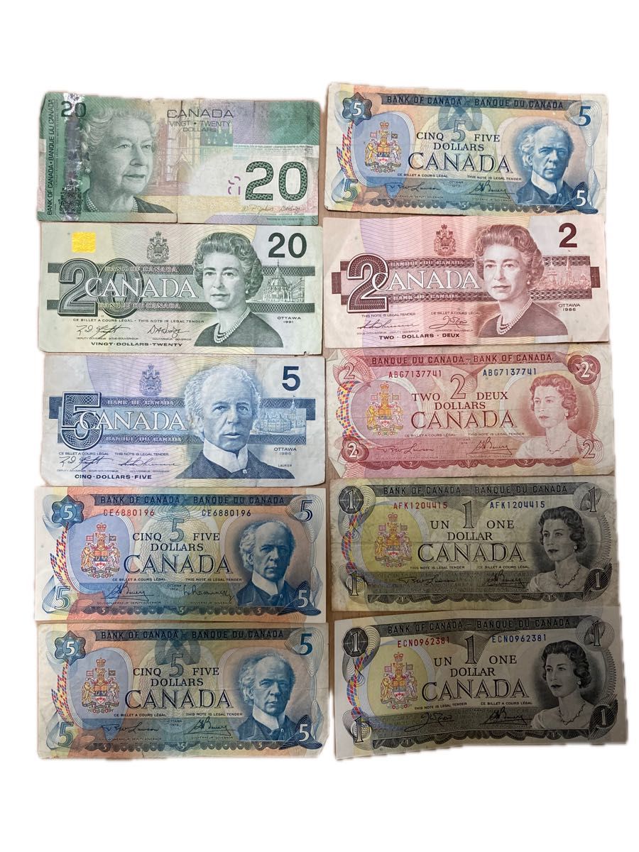 カナダ ドル まとめ 古銭 硬貨 外国コイン 外貨 合計219ドル｜Yahoo