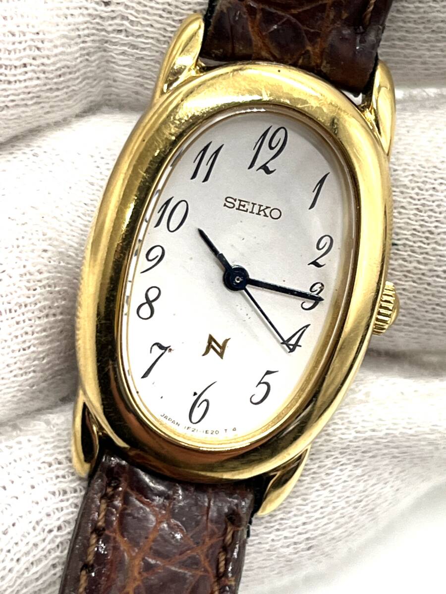 電池切れ】SEIKO セイコー ノイエ 1F21-5B70 クォーツ 時計 腕時計