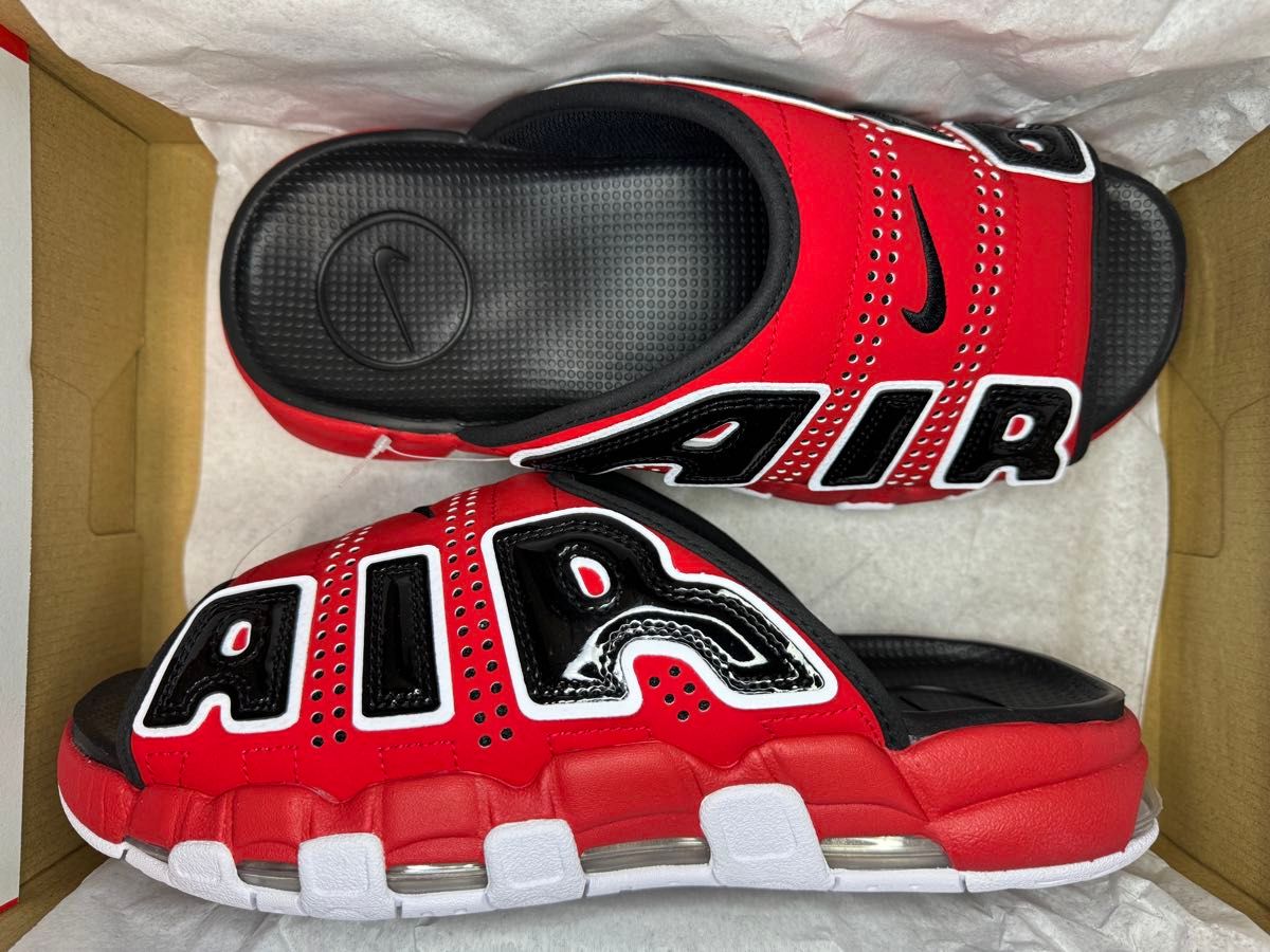 新品 Nike Air More Uptempo Slide University Red FJ6036-600 28cm