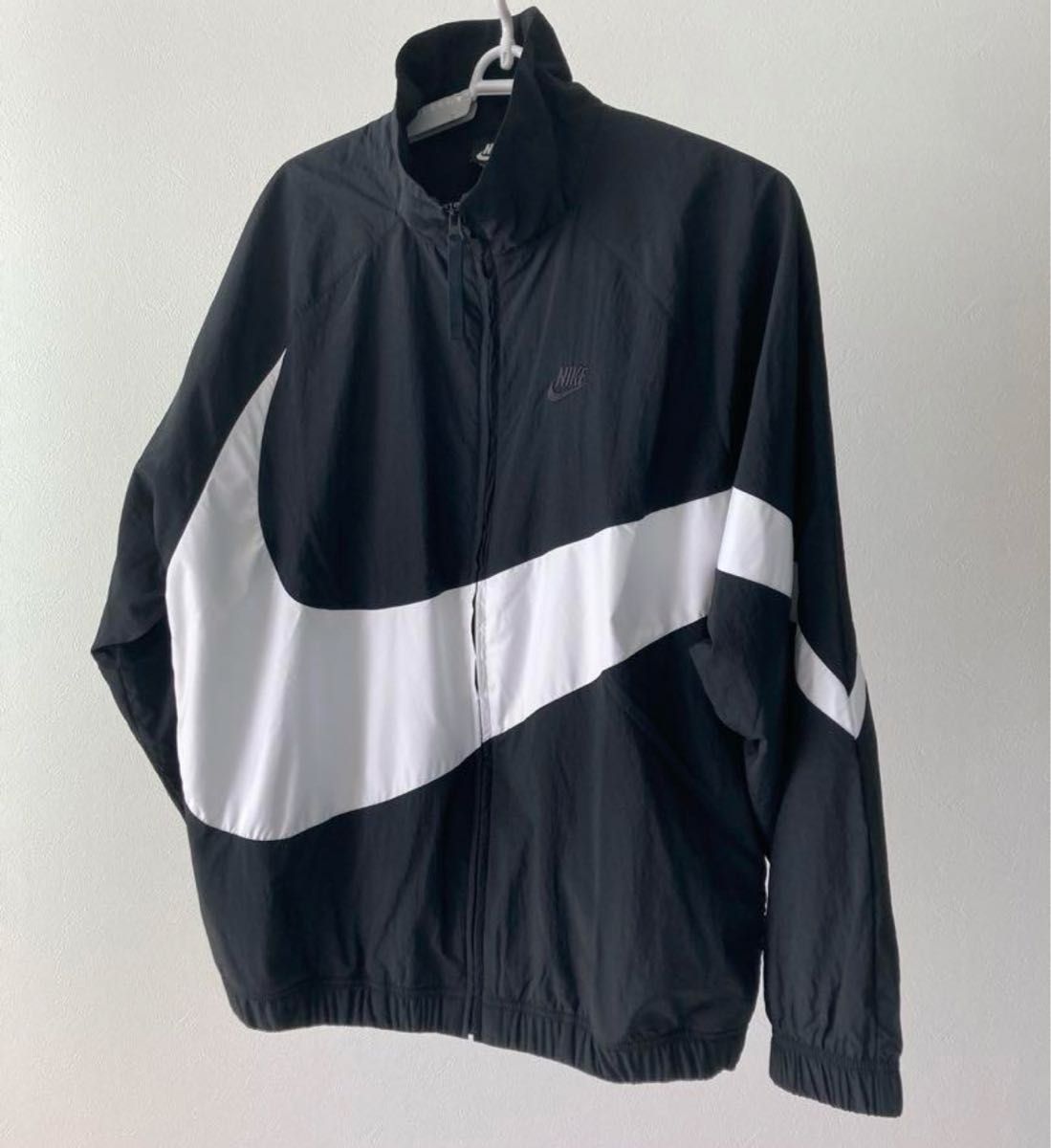 XL NIKE ビッグスウッシュ セットアップ ウーブン ジャケット 上下 黒