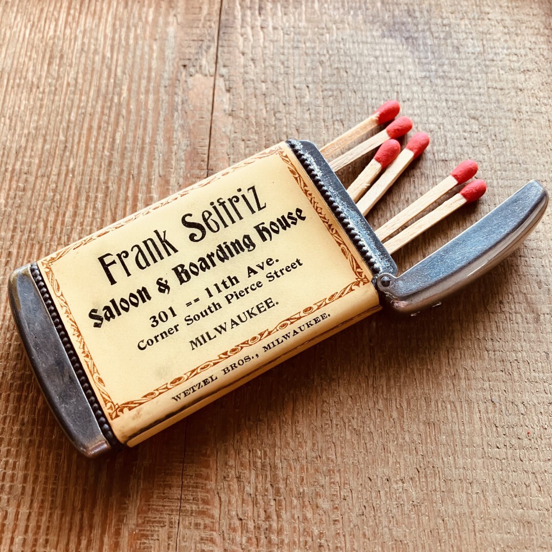 USA マッチケース／1800s~／vintage／アメリカ／Match Safe／当時物