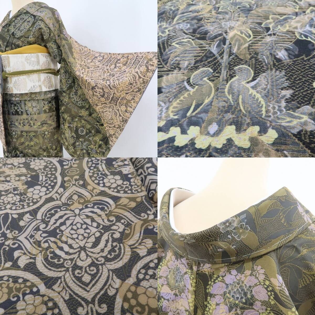 tomihisa 新品 前田仁仙 落款 更紗 着物“仁仙更紗の世界…誰をも虜に