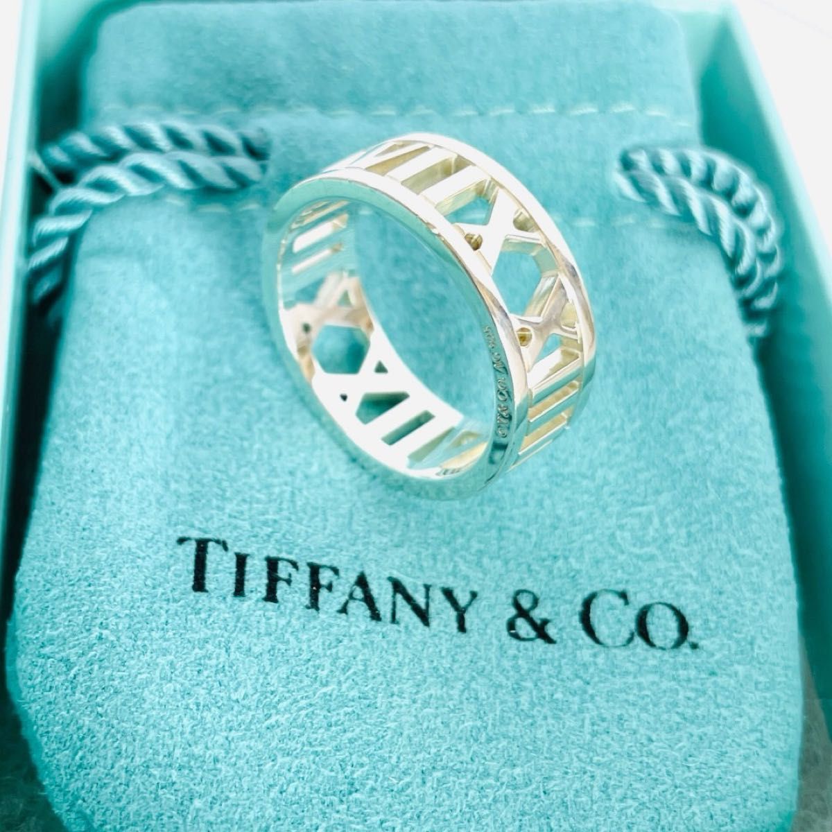 極美品 Tiffany ティファニー オープンアトラス シルバーリング 12号