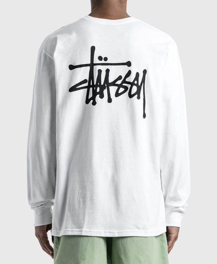stussy ステューシー 長袖 ロンT カットソー ベイシック ホワイト L