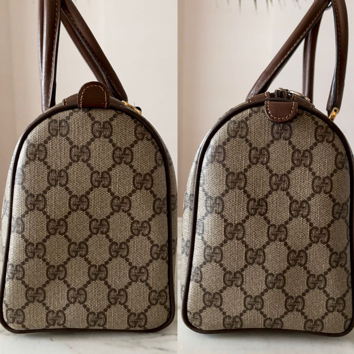 超美品 GUCCI オールドグッチ レザーボストンバッグ レディース メンズ