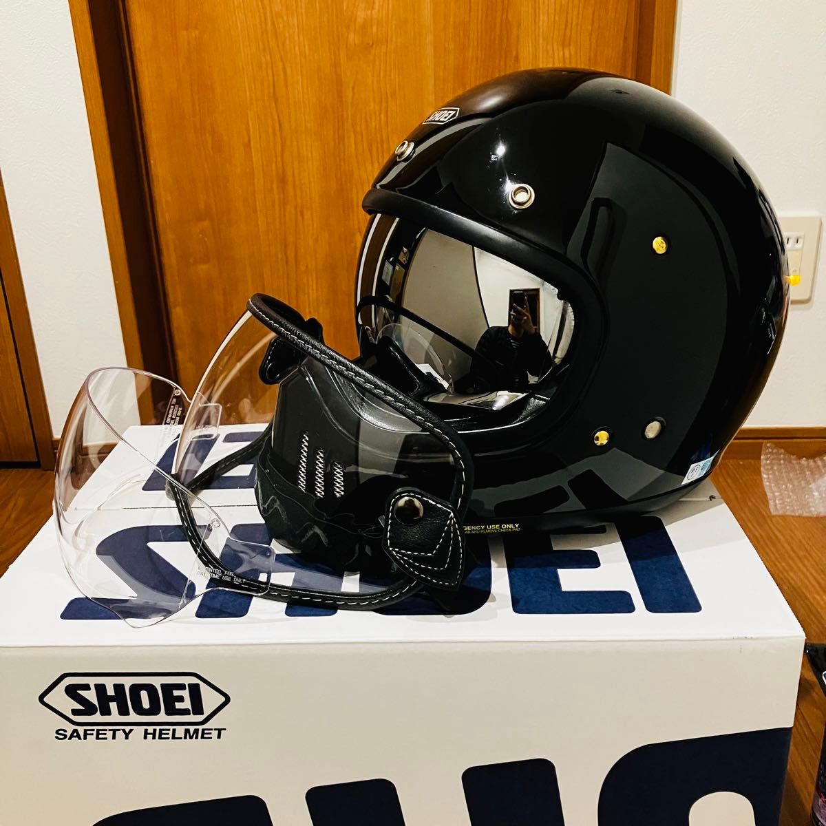 SHOEI EX-ZERO シルバーミラーシールド&専用ゴーグル付き｜Yahoo