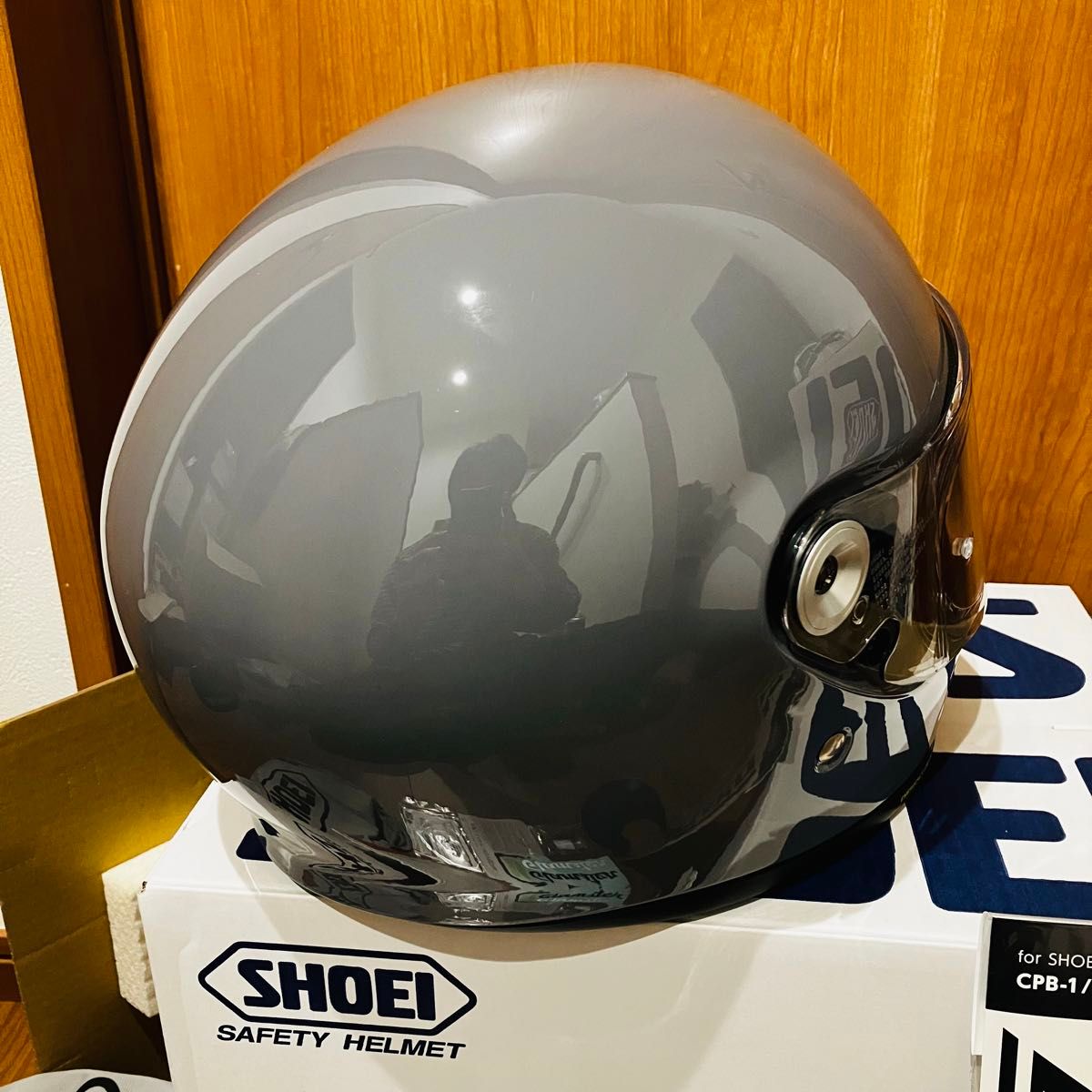 値下げ 新品未使用 SHOEI グラムスター Lサイズ バサルトグレー 付属品