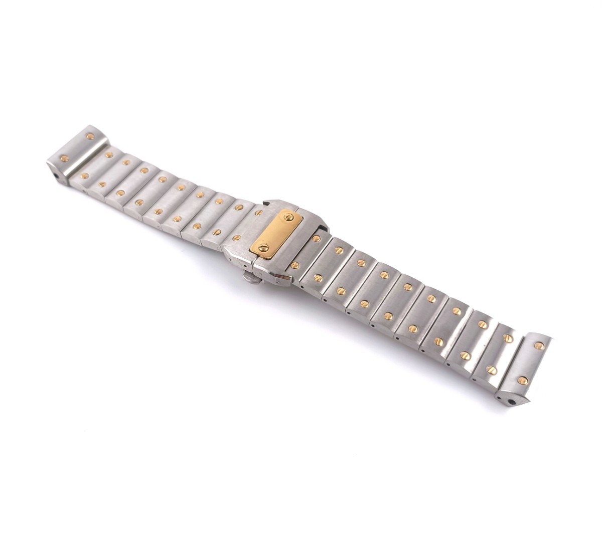 腕時計 修理交換用 ブレスレット 23mm 金属ベルト ゴールド×シルバー