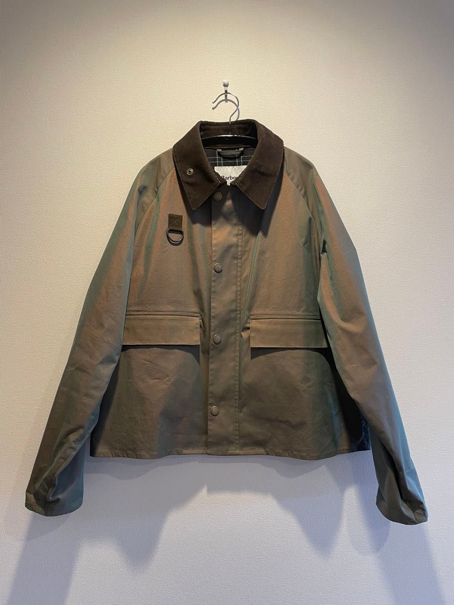 Barbour × BEAMS F 別注 SPEY シャンブレー ショートブルゾン スペイ