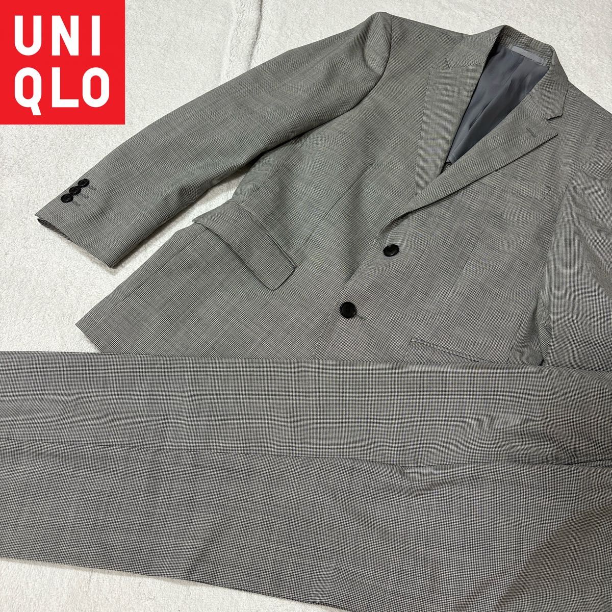 UNIQLO ユニクロ メンズ スーツセットアップ 千鳥柄 Sサイズ｜Yahoo