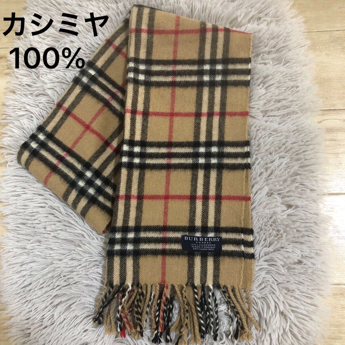 バーバリーマフラー カシミヤ100% マフラー ロンドン Burberry｜Yahoo
