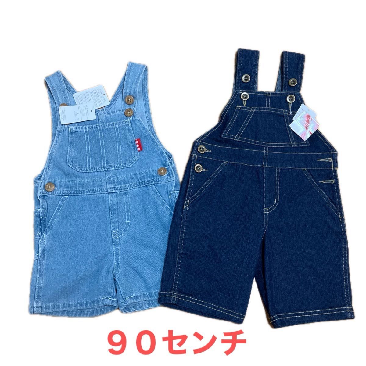 新品 未使用 タグ付き 西松屋 デニム サロペット オーバーオール