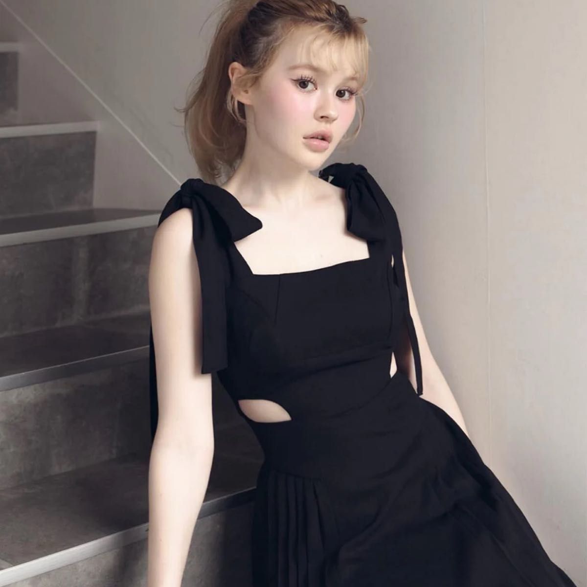 andmary Ann ribbon pleats dress アンドマリー ワンピース｜Yahoo