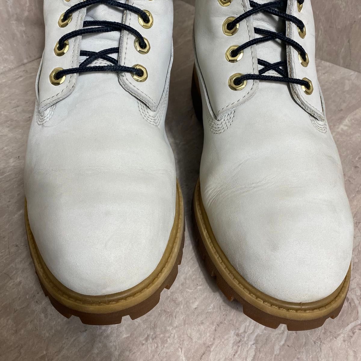 Timberland 6インチ プレミアムブーツ 28 5ホワイトヌバック