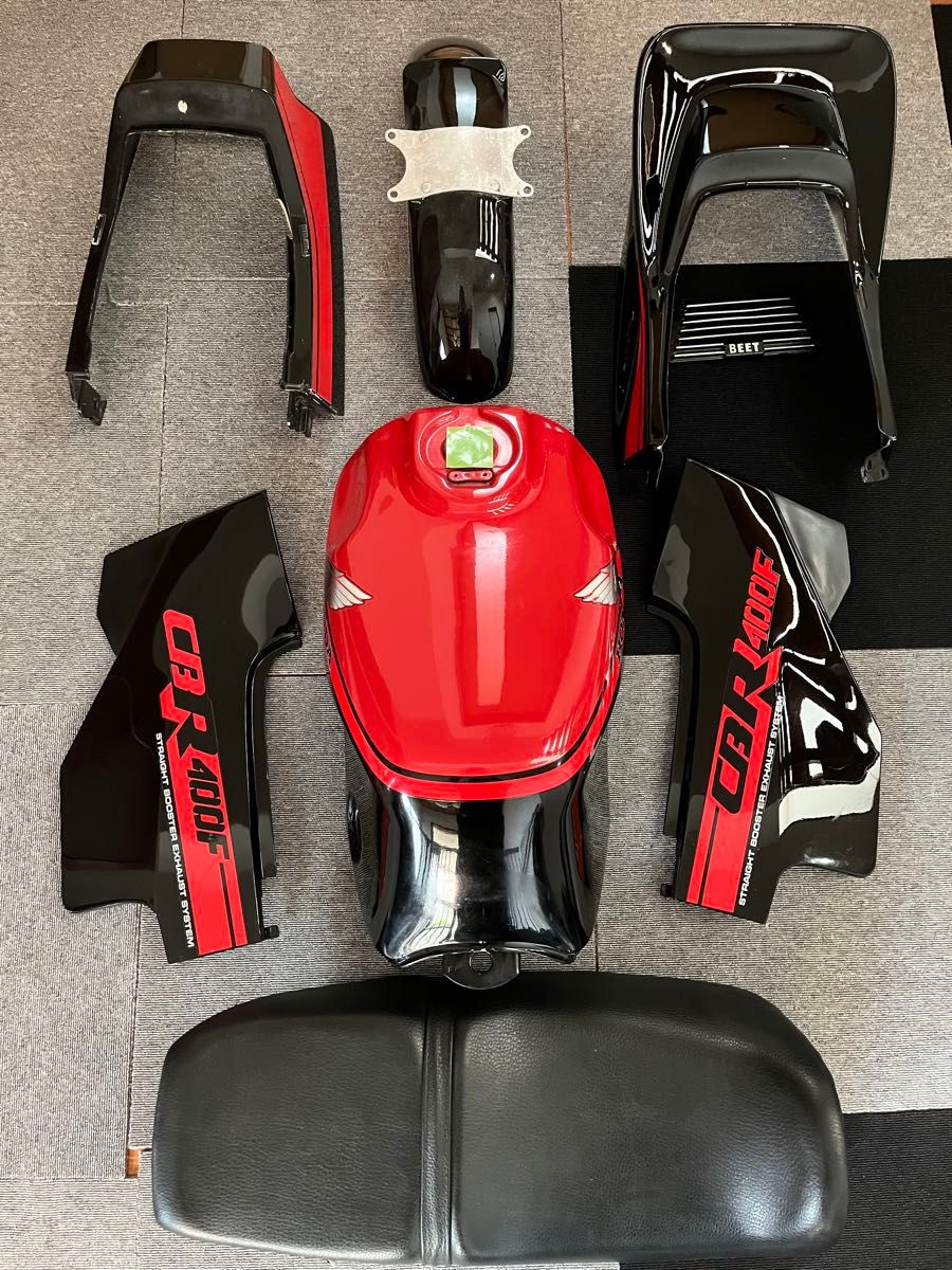 CBR400F 2型 赤黒 外装 外装セット フェンダー タンク サイドカバー