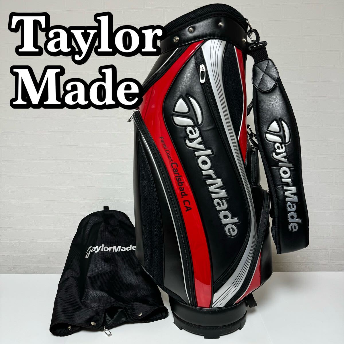 美品】TaylorMade テーラーメイド テーラーメード 軽量キャディバッグ