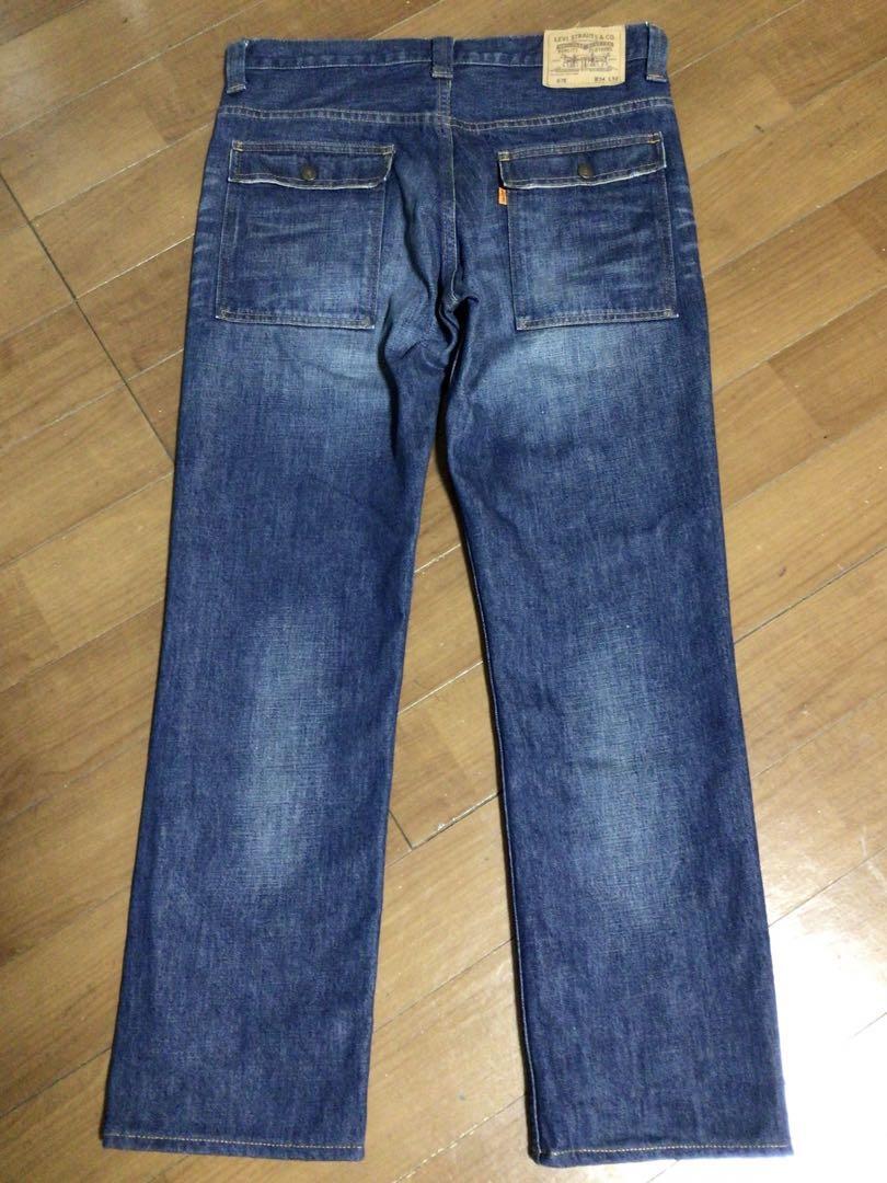 リーバイス676 ブッシュパンツ W34 股下74cm 裾チェーン オレンジタブ