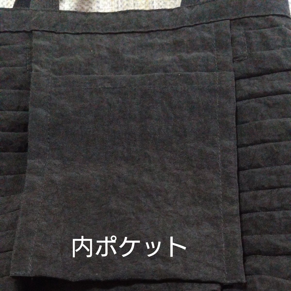 美品】ヤッコマリカルド ym ピンタックバッグ ブラック ナイロンバック