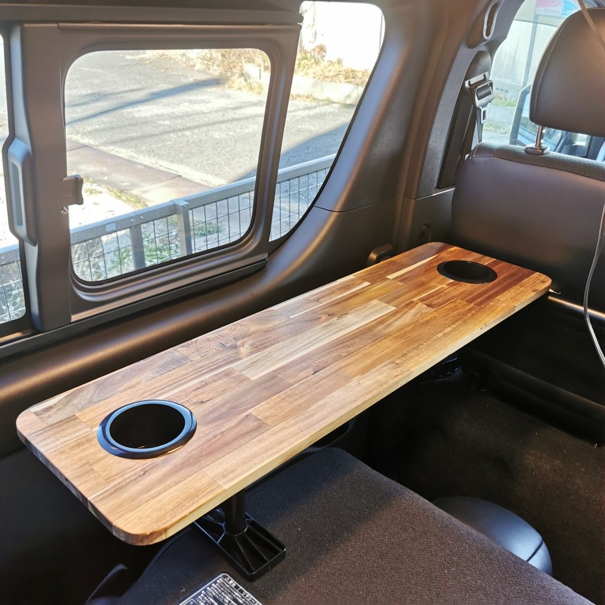 ハイエース セカンドシートテーブル サイドテーブル 車中泊 キャンプ