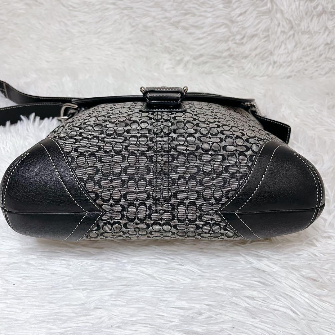 COACH コーチ ショルダーバッグ キャンバス レザー ソーホー ブラック