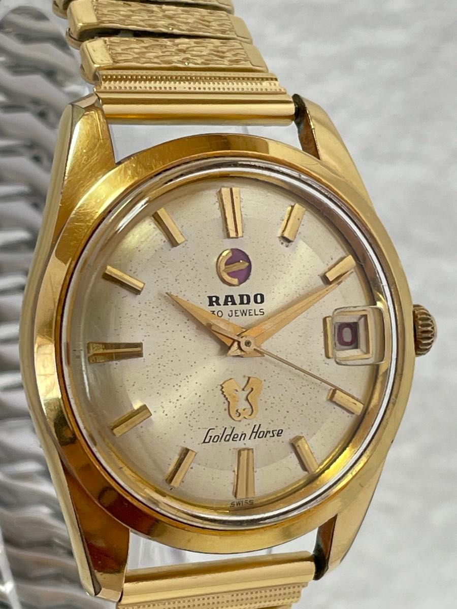 美品】RADO ラドー ゴールデンホース 自動巻き【343942 345602】デイト