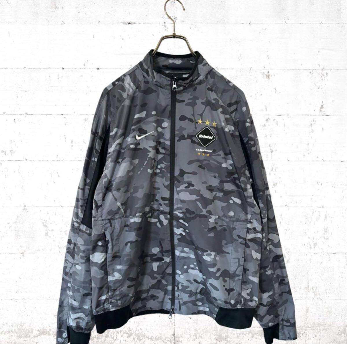 美品 超希少 FCRB NIKE コラボ カモフラ 迷彩 ナイロンジャケット