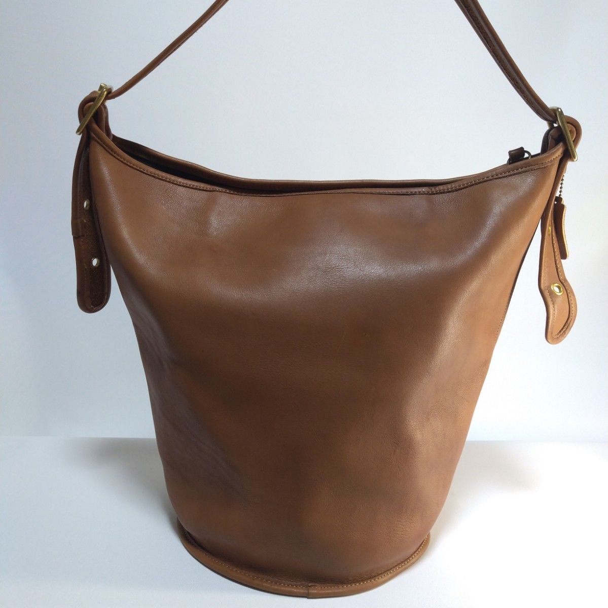 COACHコーチ 美品 OLD COACH ショルダーバッグ バケツ型 レザー