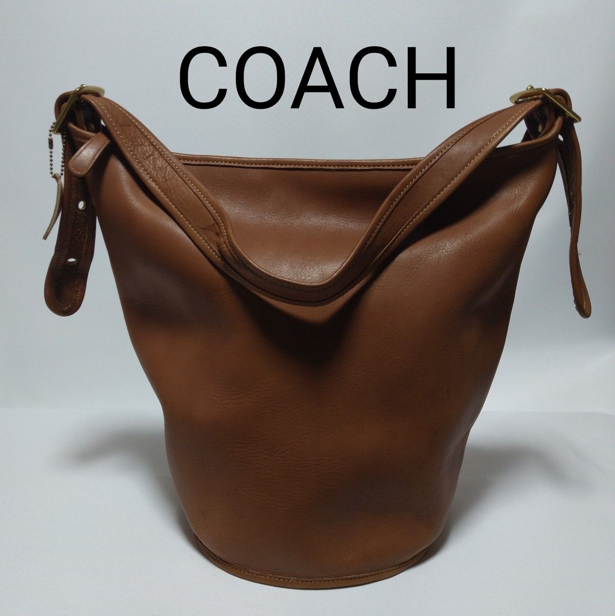 COACHコーチ 美品 OLD COACH ショルダーバッグ バケツ型 レザー