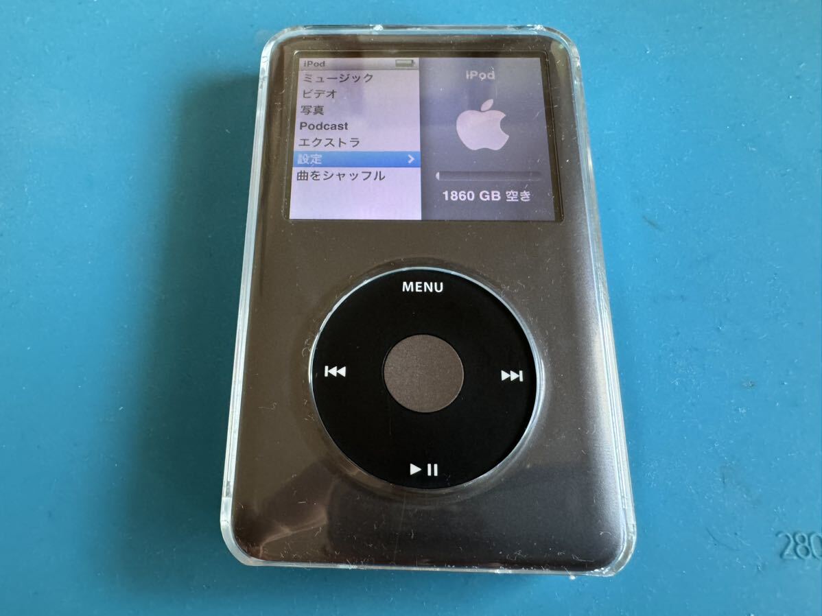 iPod classic ブラック SSD2TB 6世代 バッテリー2000mah新品バッテリー
