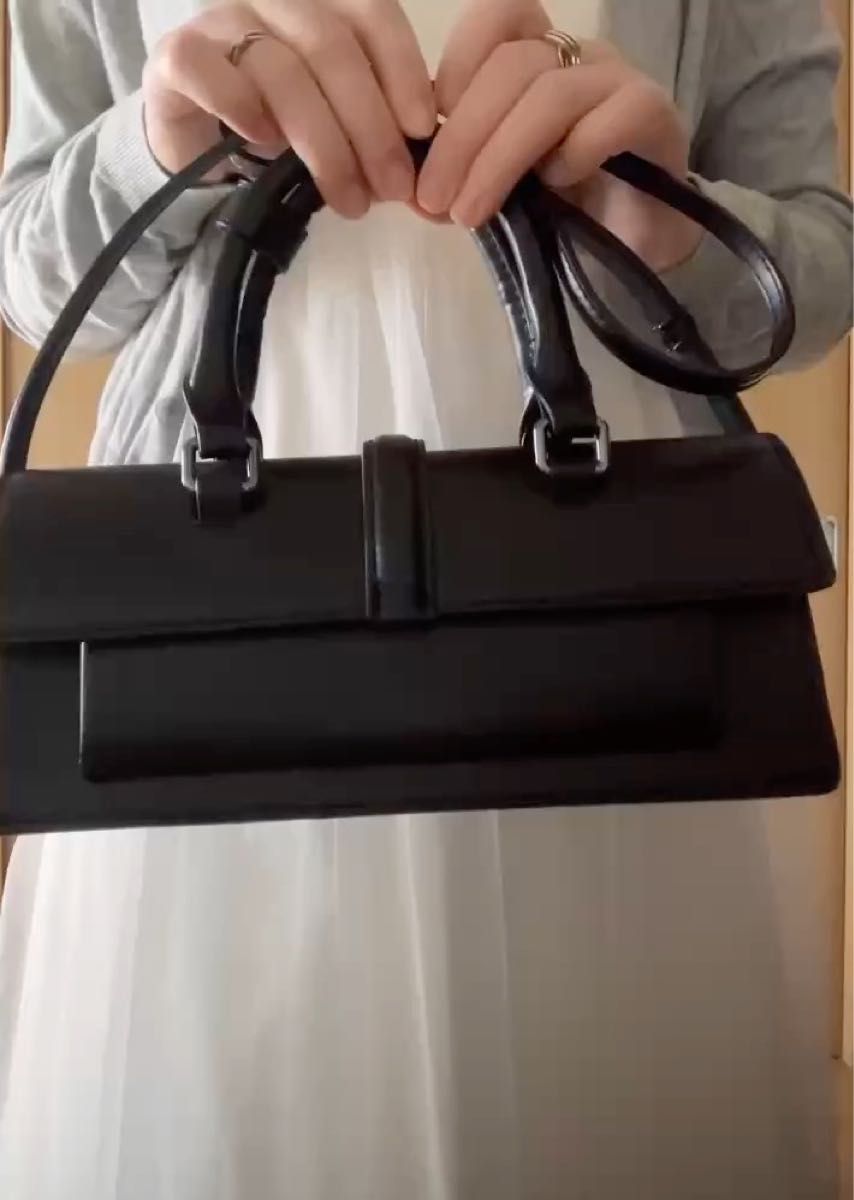 ザラ ZARA 未使用 フラップ シティ ショルダーバッグ近年 ハンドバッグ