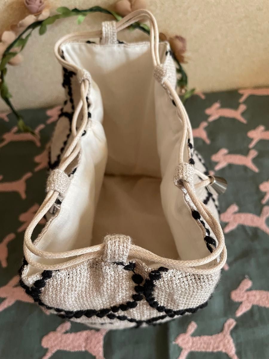 巾着 巾着バッグ ミナペルホネン ハンドメイド｜Yahoo!フリマ（旧