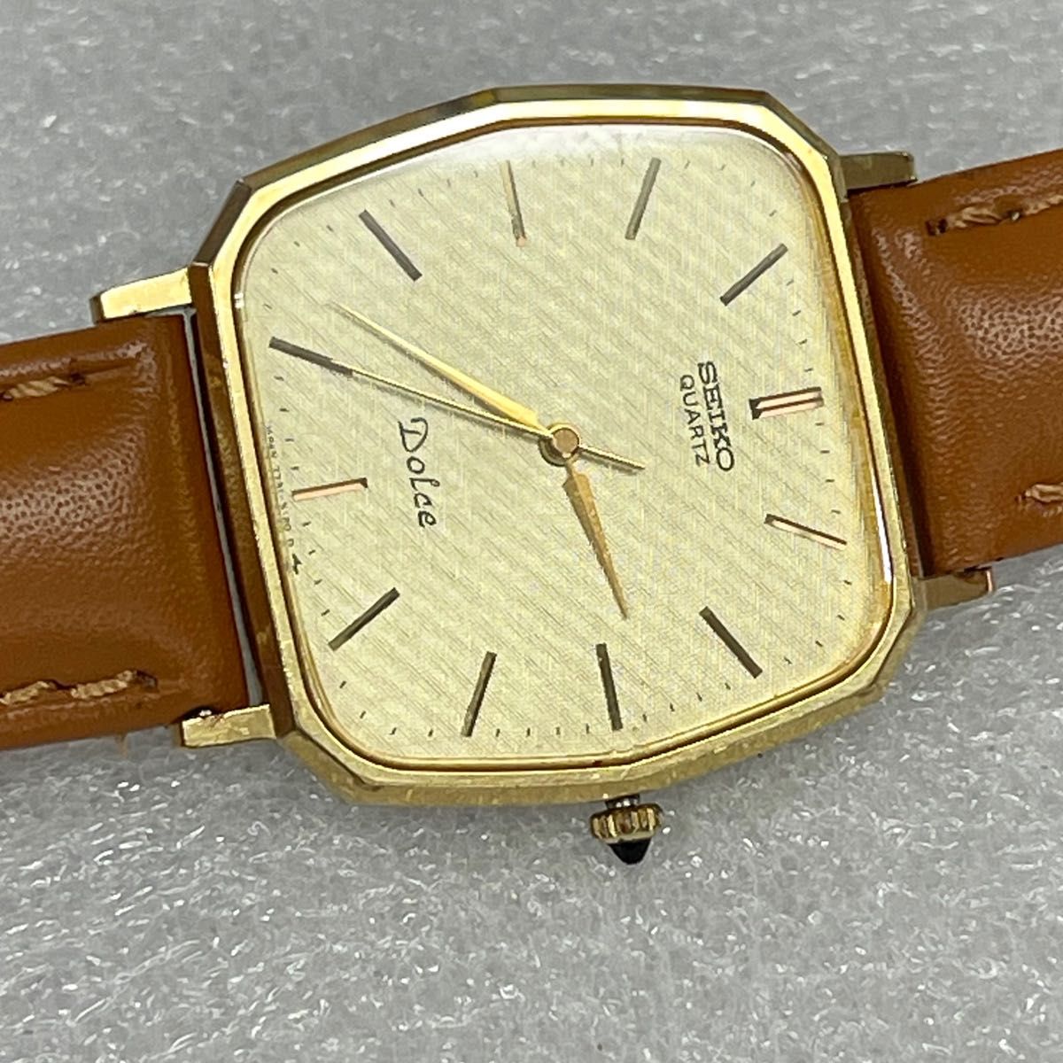 稼働 良品 裏記念刻印あり SEIKO DOLCE 10角 薄型 SGP30 セイコー