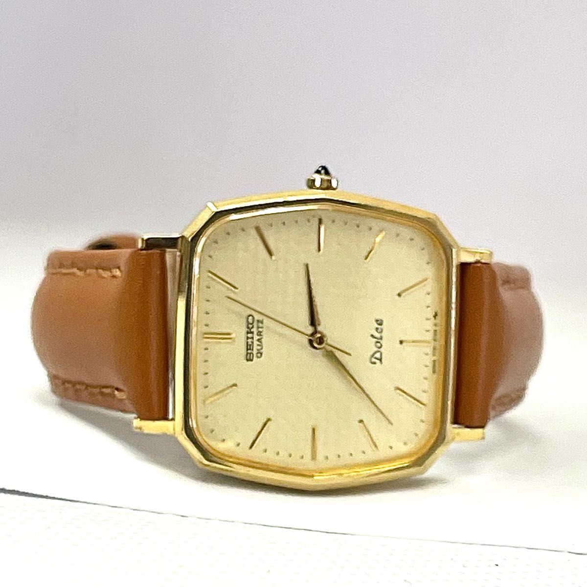 稼働 良品 裏記念刻印あり SEIKO DOLCE 10角 薄型 SGP30 セイコー