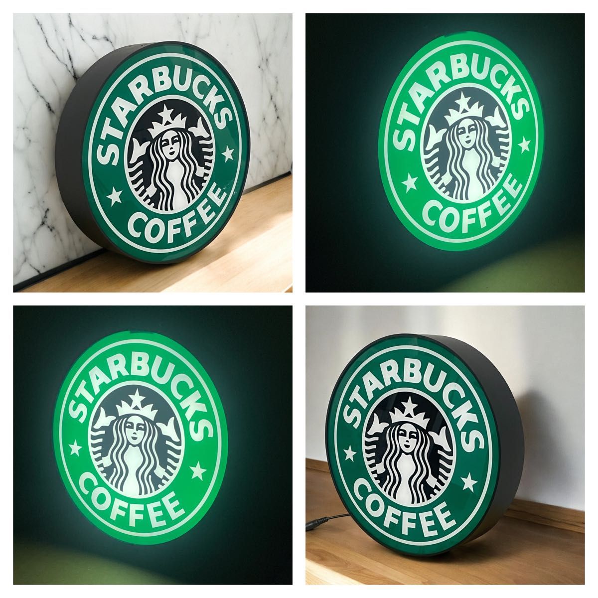 スターバックス 旧ロゴ看板ライトレプリカ 新品未使用 Starbucks