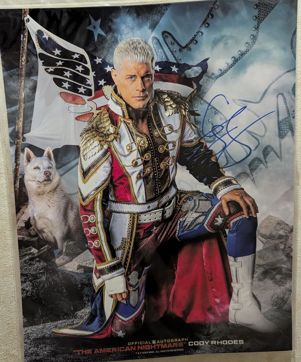 新品未開封 WWE 日本公演コーディー・ローズ直筆サイン入りphotosignet