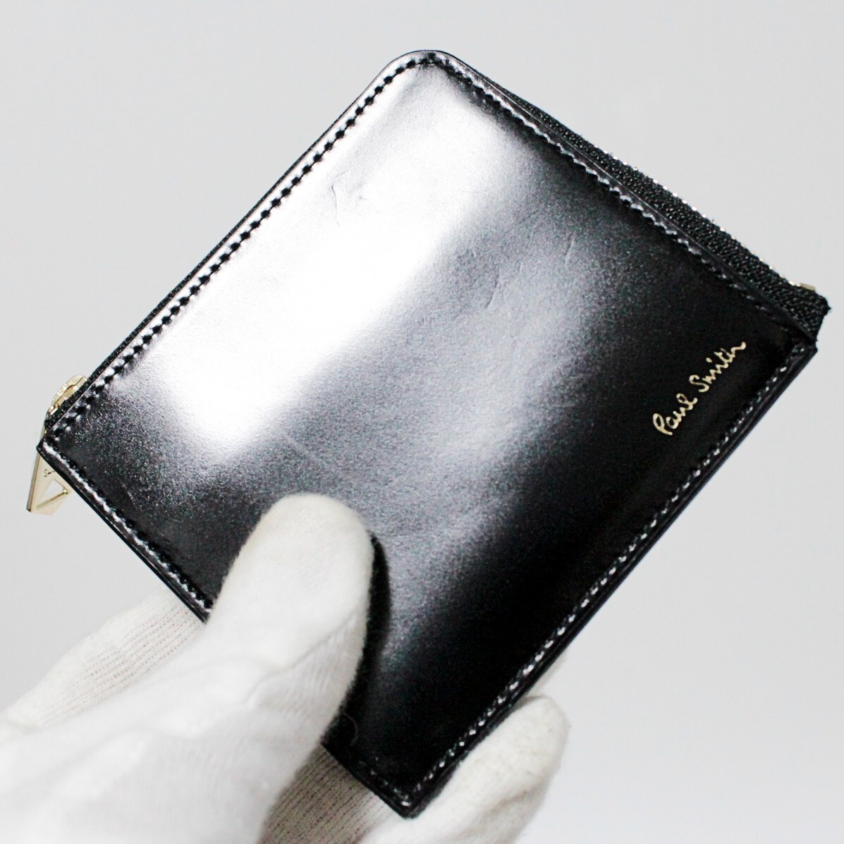 新品 ポールスミス コードバン 薄型 コンパクトL字ファスナー