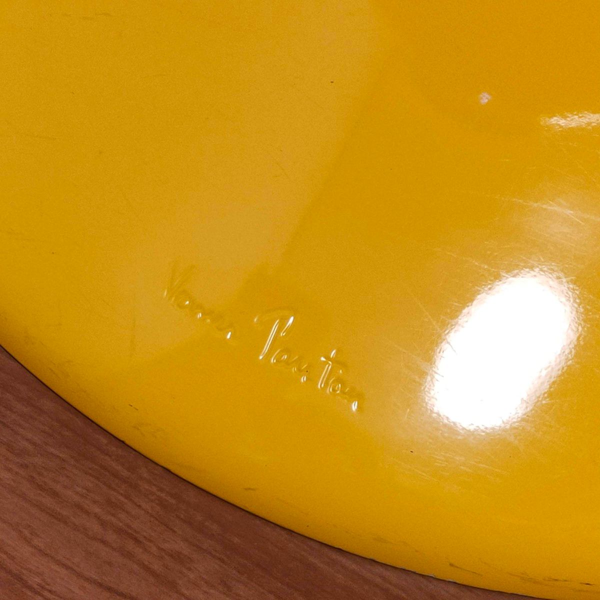 正規品 刻印あり 希少】 パントンチェア クラシック イエロー VITRA