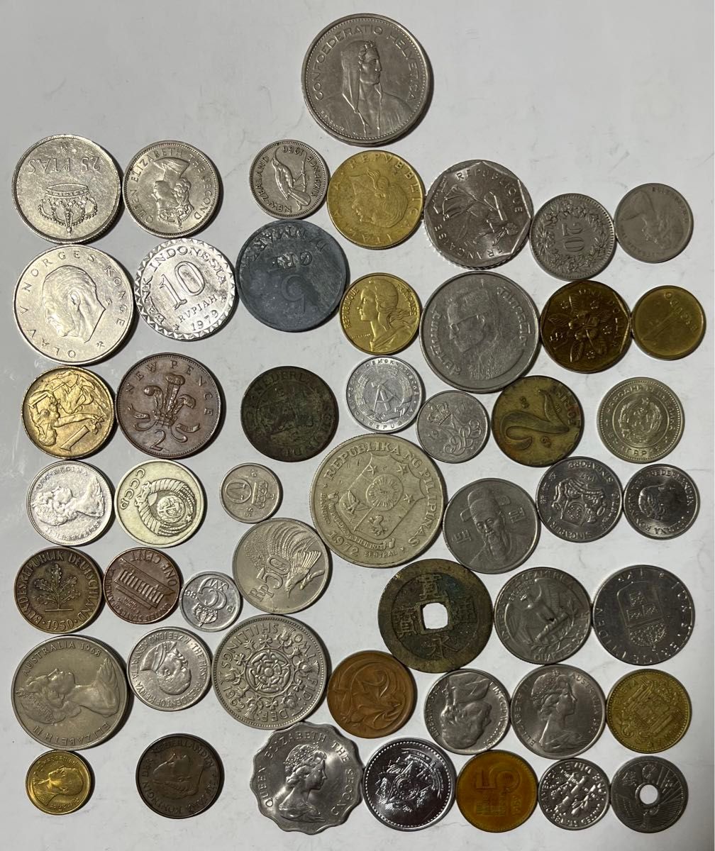 E355 1975年 5ﾌﾗﾝ硬貨 ｽｲｽ 他30ヶ国 50種類｜Yahoo!フリマ（旧PayPay