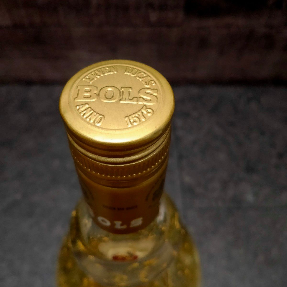 BOLS ボルス リキュール 金箔スノードーム オルゴール バレリーナ 古酒