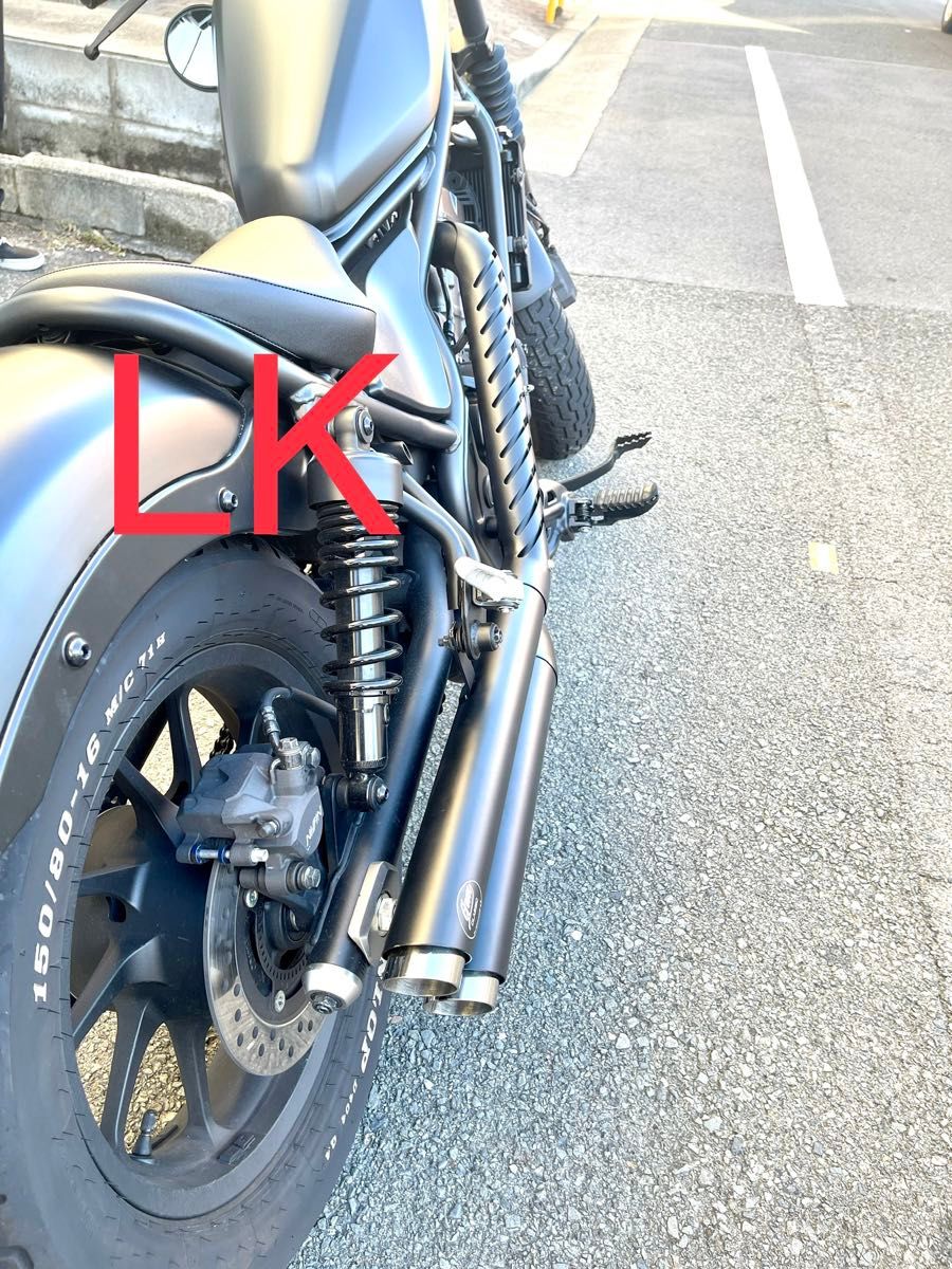 セール中 新型レブル250用2023年式マフラー Gem classicハーレータイプ