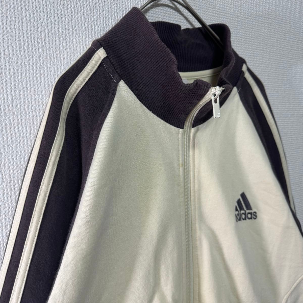 最高峰】adidas 00s トラックジャケット ジャージ ベージュ ブラウン