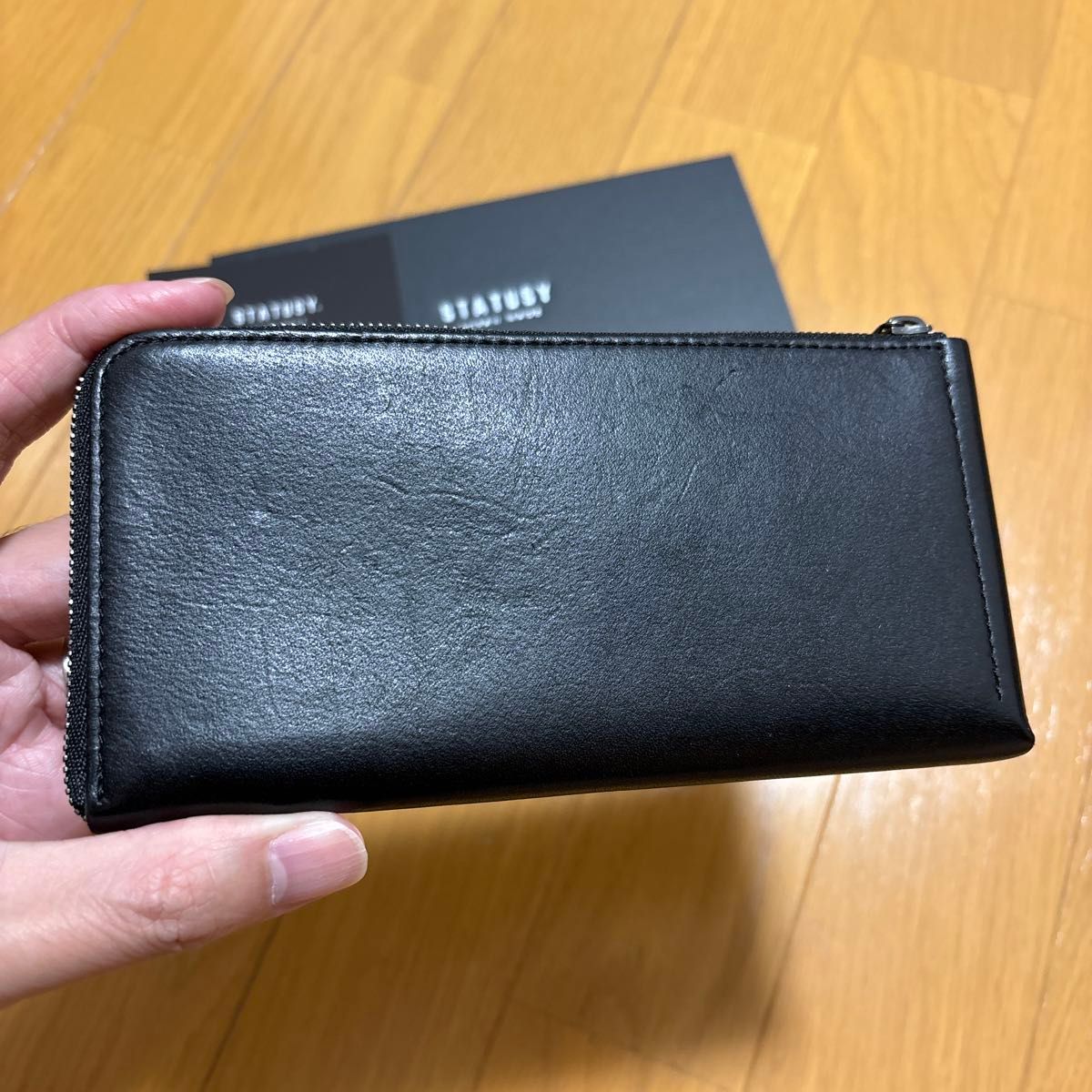 STATUSY il modo ZIP 日本製 L字ファスナー 本革 小さい長財布