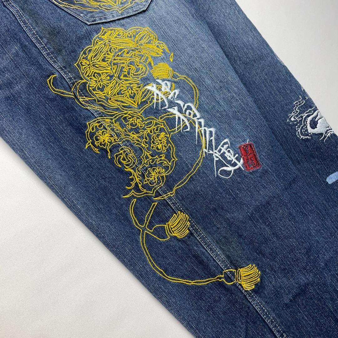 DOGTOWN ドッグタウン バギーデニム ジーンズ ジーパン Gパン w32 刺繍