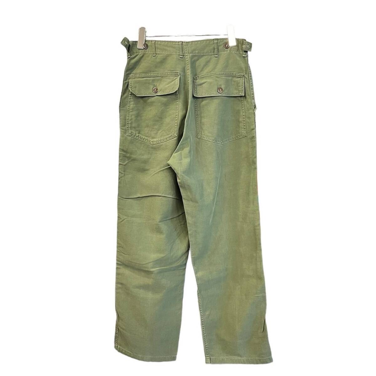 60s ビンテージ US ARMY コットン ベイカー パンツ サイドアジャスター
