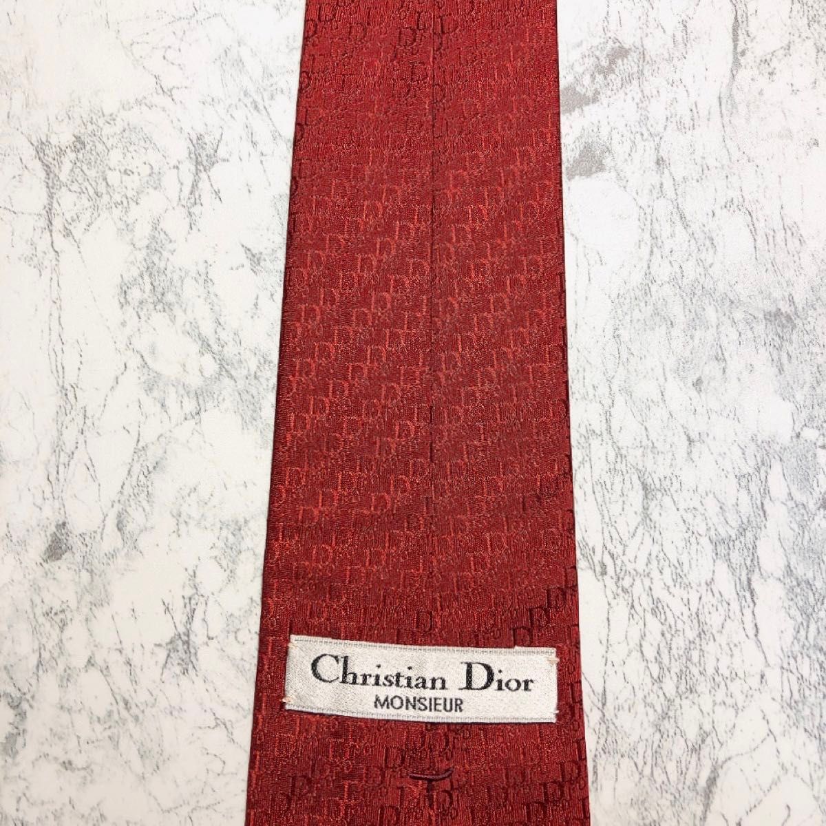 CHRISTIAN DIOR ネクタイ トロッター柄 レッド｜Yahoo!フリマ（旧