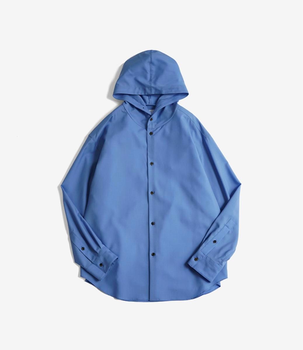 OVERCOAT ウールシャツ サックスブルー サイズ2｜Yahoo!フリマ（旧