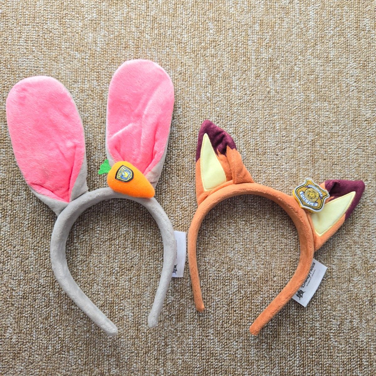 上海ディズニー ズートピア ニック ジュディ カチューシャ 2点セット
