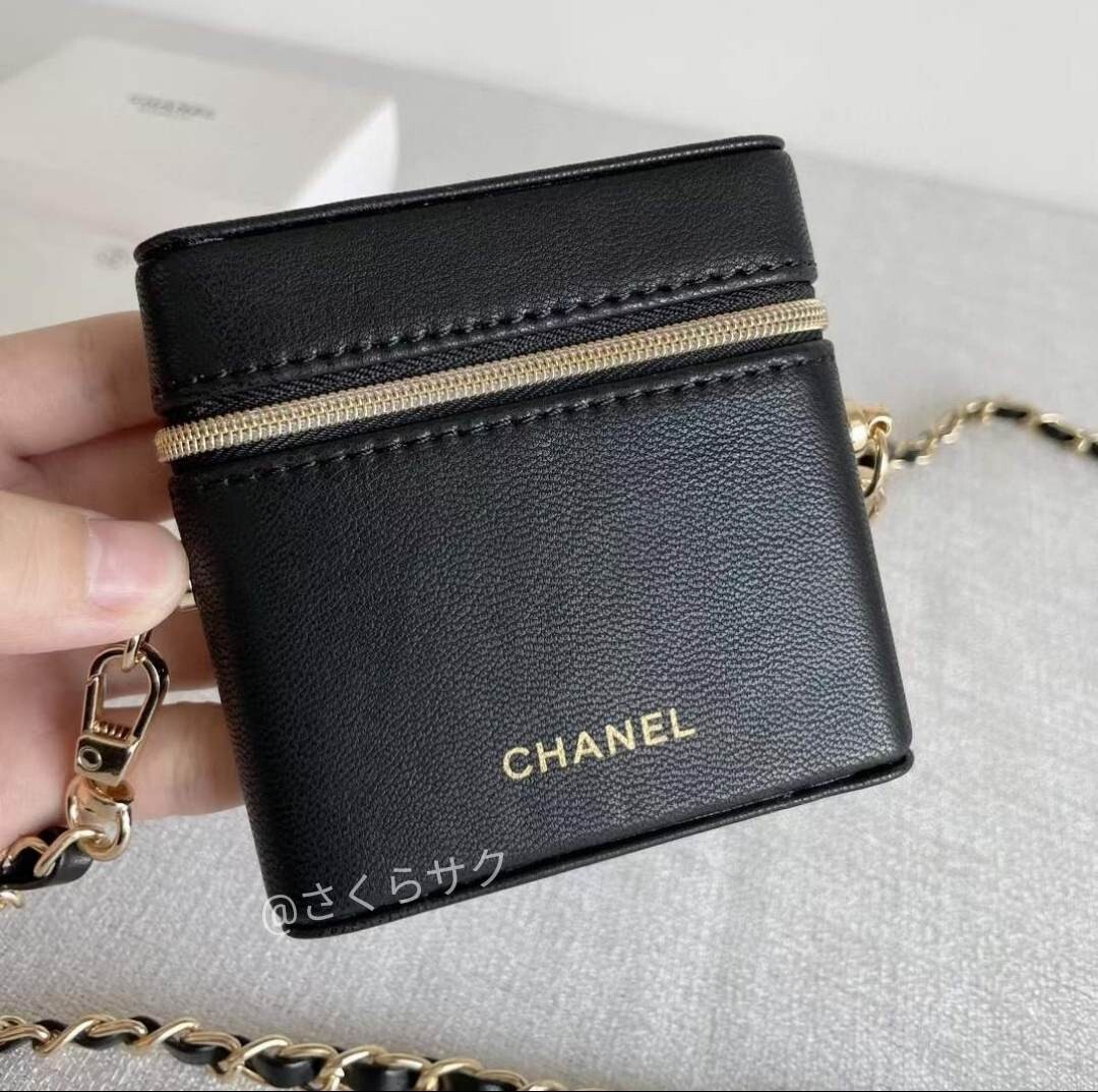 シャネル CHANEL ノベルティ リップケースポーチ チェーン付き ポーチ