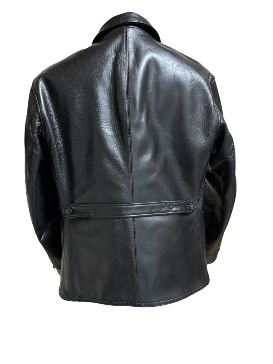 送料込み 即決 At Last ＆ Co LEATHER CAR COAT アットラスト レザー